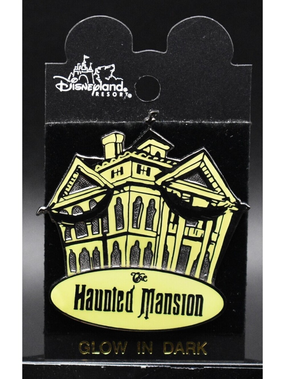 Disney DLR Haunted Mansion 2001 Glow in the Dark 3D Pin (C9)